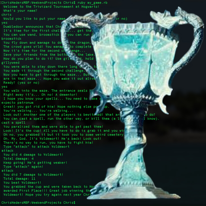 Triwizard Tournament REPL Game